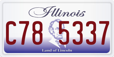 IL license plate C785337