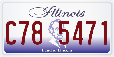 IL license plate C785471