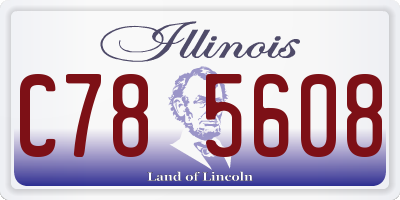 IL license plate C785608