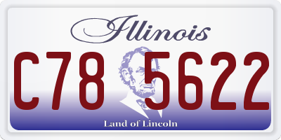 IL license plate C785622