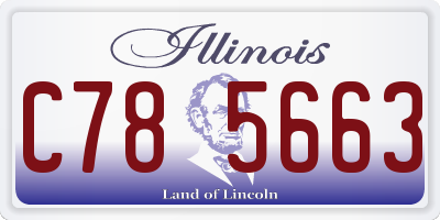 IL license plate C785663