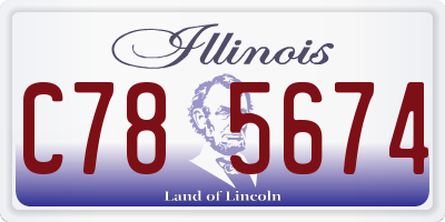 IL license plate C785674