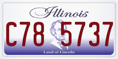 IL license plate C785737
