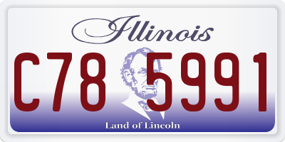 IL license plate C785991