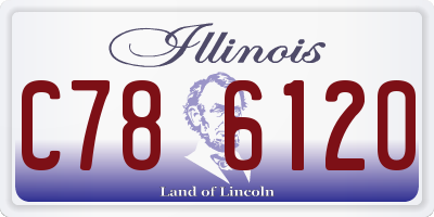 IL license plate C786120