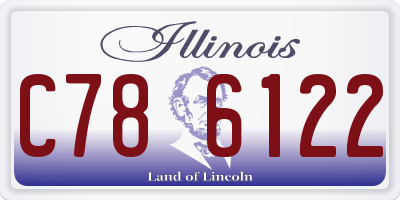 IL license plate C786122