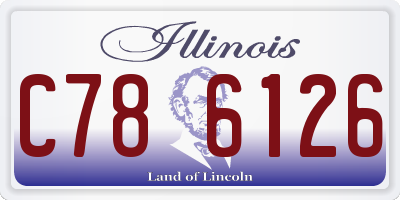 IL license plate C786126
