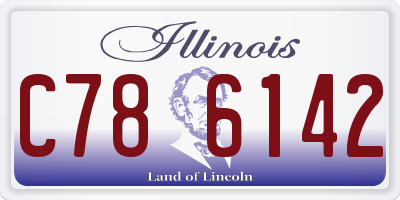 IL license plate C786142