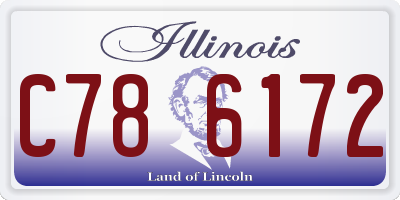 IL license plate C786172