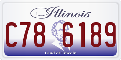 IL license plate C786189