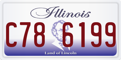 IL license plate C786199