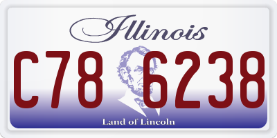 IL license plate C786238