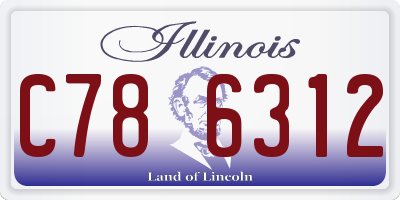 IL license plate C786312