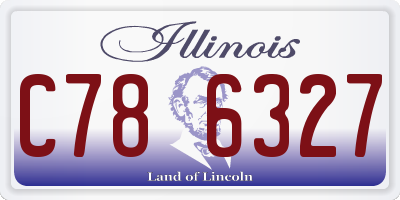 IL license plate C786327