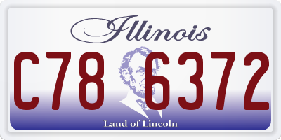 IL license plate C786372
