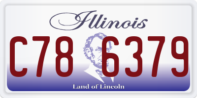 IL license plate C786379