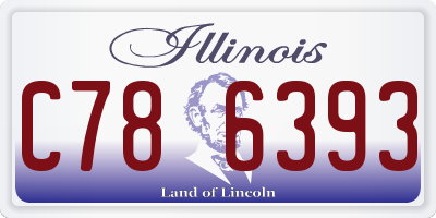 IL license plate C786393