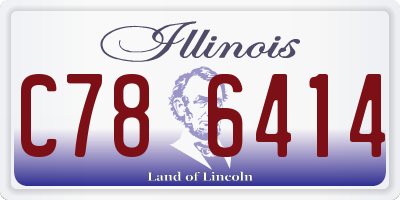 IL license plate C786414