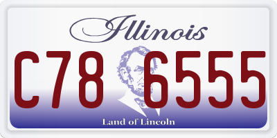 IL license plate C786555