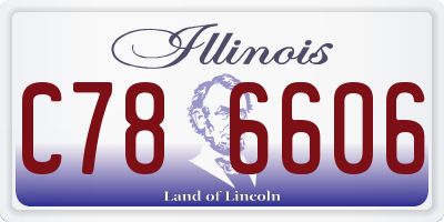 IL license plate C786606