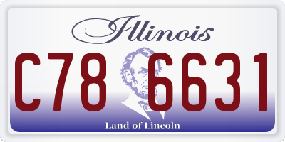 IL license plate C786631