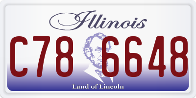 IL license plate C786648