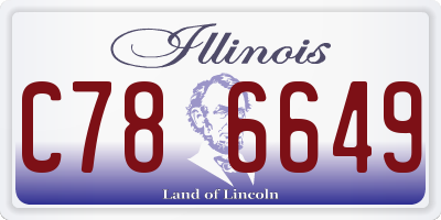 IL license plate C786649
