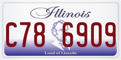 IL license plate C786909