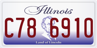 IL license plate C786910