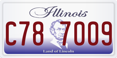 IL license plate C787009