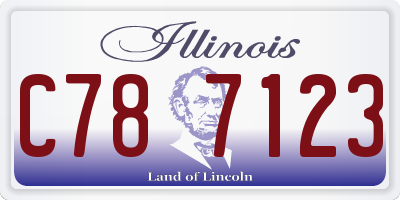 IL license plate C787123