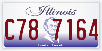 IL license plate C787164
