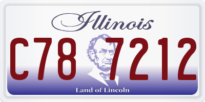 IL license plate C787212