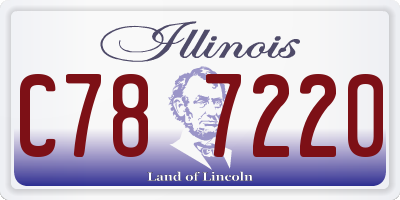 IL license plate C787220