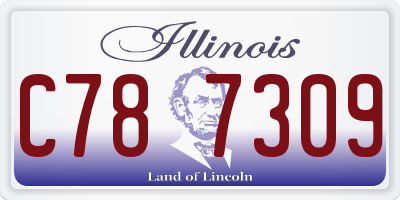 IL license plate C787309