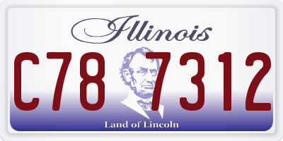 IL license plate C787312