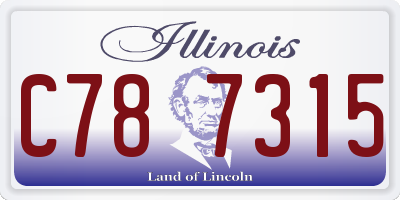IL license plate C787315