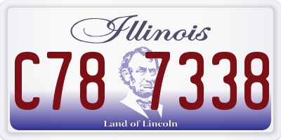 IL license plate C787338