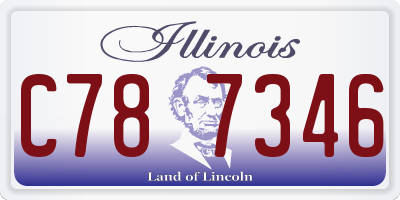 IL license plate C787346