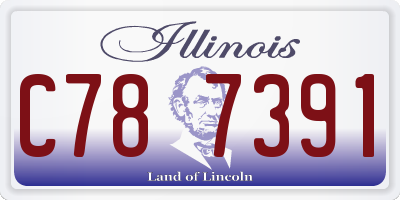 IL license plate C787391