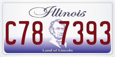 IL license plate C787393