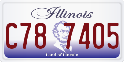 IL license plate C787405