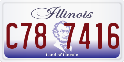 IL license plate C787416