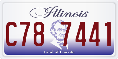 IL license plate C787441