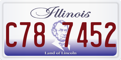 IL license plate C787452