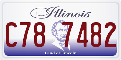 IL license plate C787482