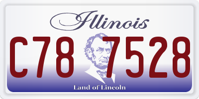 IL license plate C787528