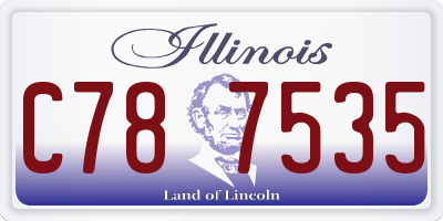 IL license plate C787535