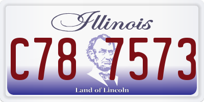 IL license plate C787573