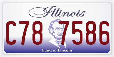 IL license plate C787586